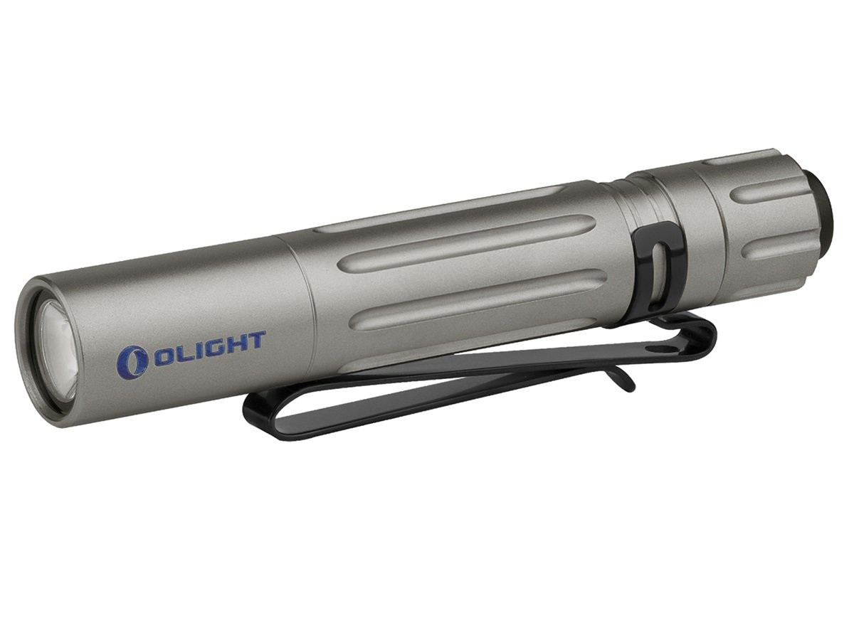 Image of Olight i3T EOS Ti Vertical Lines Small Flashlight