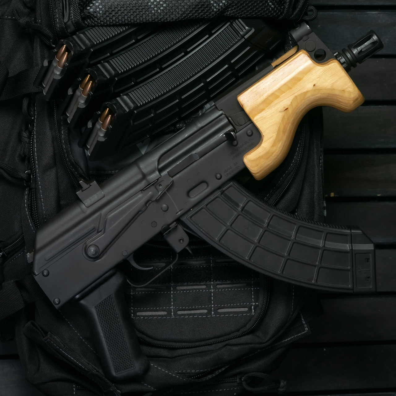 Image of Century Micro Draco 7.62x39mm, 6.25" barrel, 30+1 rnd - Black [MPN: HG2797BPN]
