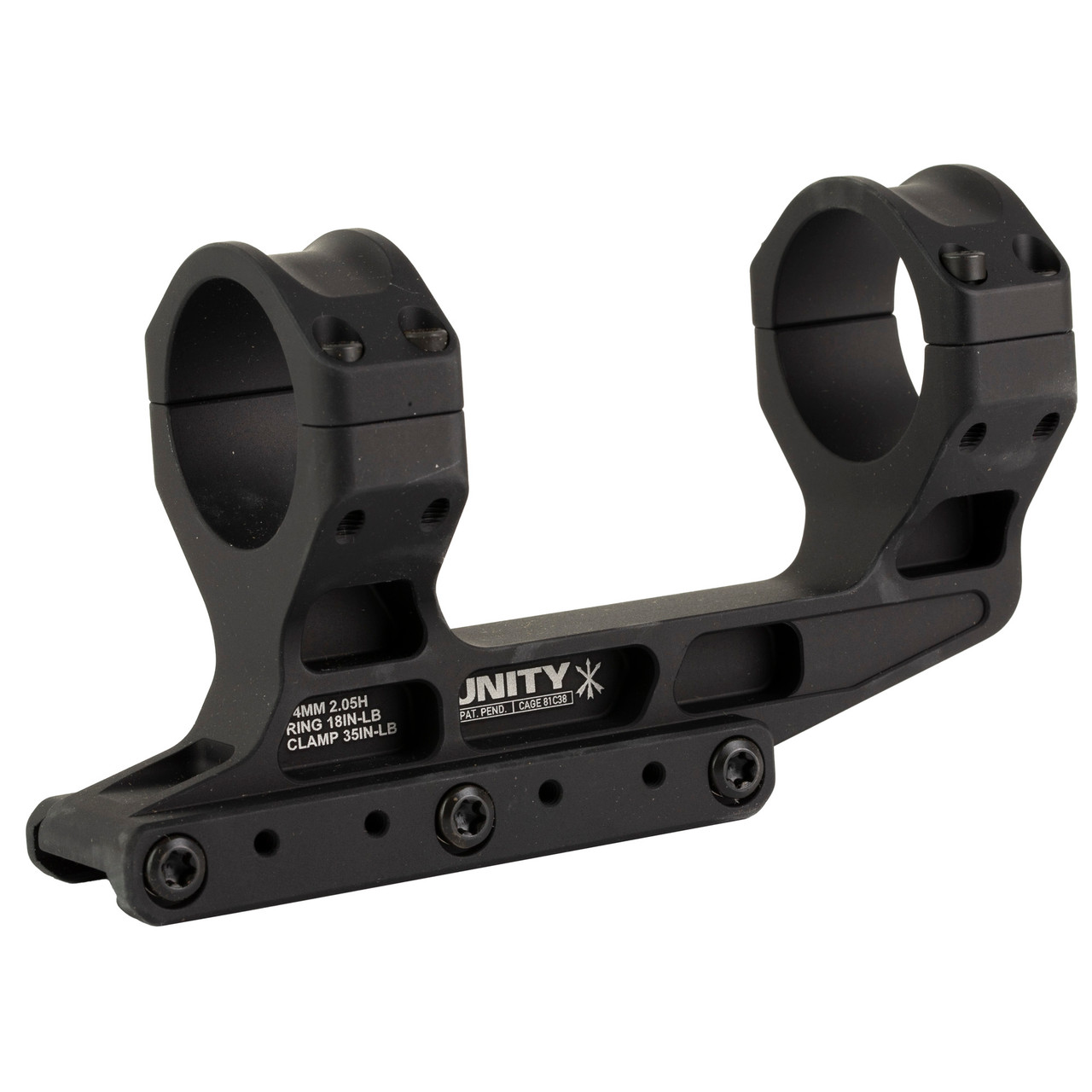 Image of UNITY TACTICAL FAST LPVO MOUNT 34MM Black FDS