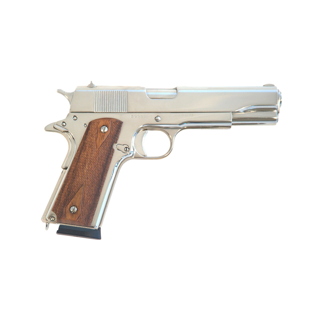 Image of Cimarron 1911a1 .45acp 5" 8-shot Polished Nickel Walnut