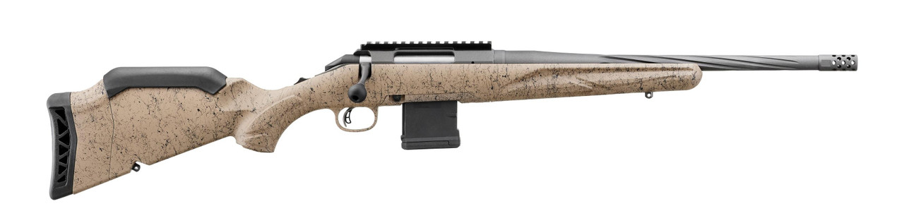 Image of Ruger American Ranch Yote Camo 5.56 NATO 16.3" Threaded Barrel 10-Rounds [46919]