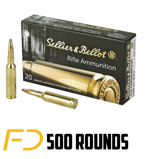 Image of Sellier & Bellot 6.5 CREEDMOOR, 131gr, SP - 500 Rounds (25 boxes of 20) [MPN: SB65B] - Free Shipping