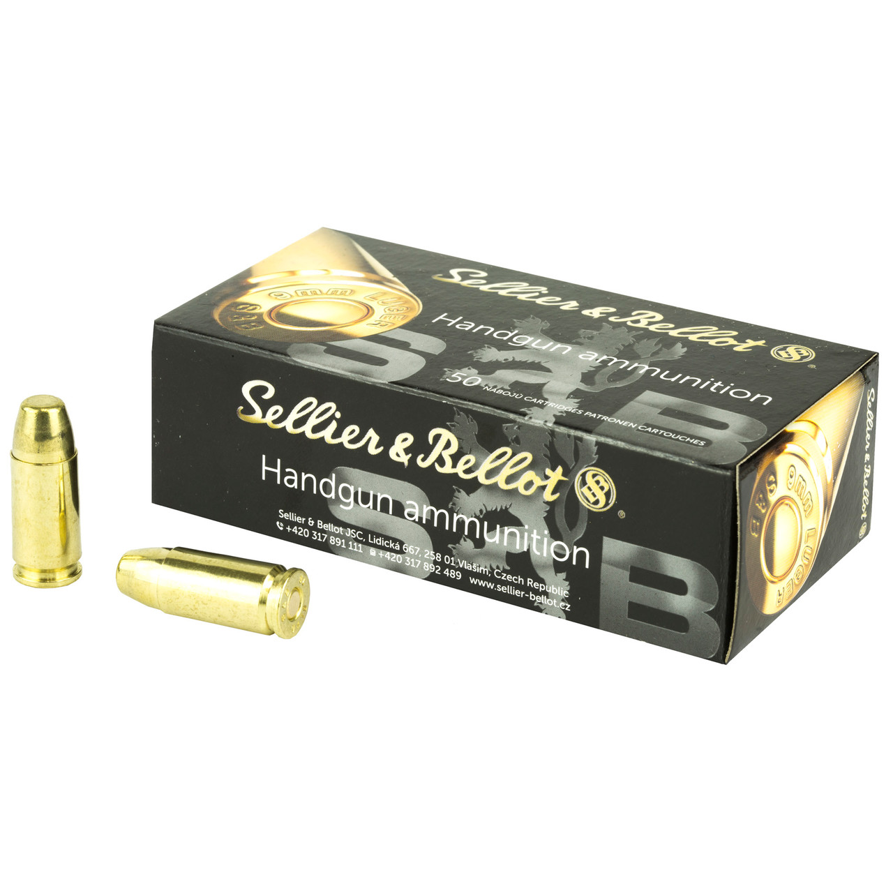 Image of Sellier & Bellot Subsonic 9MM, 150gr, FMJ - 50 Rounds [MPN: SB9SUBB] (754908500932)