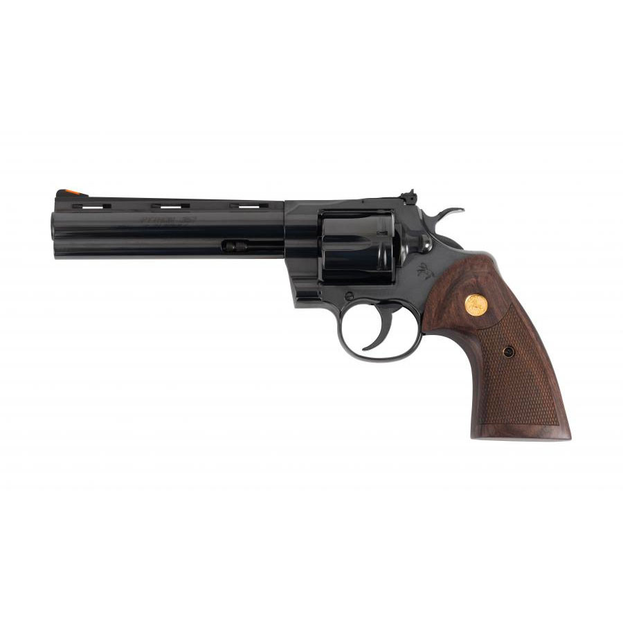 Image of Colt Python 357 Mag / 38 Special 6" 6rd Revolver - Blued | Walnut [PYTHON-BP6WTS]