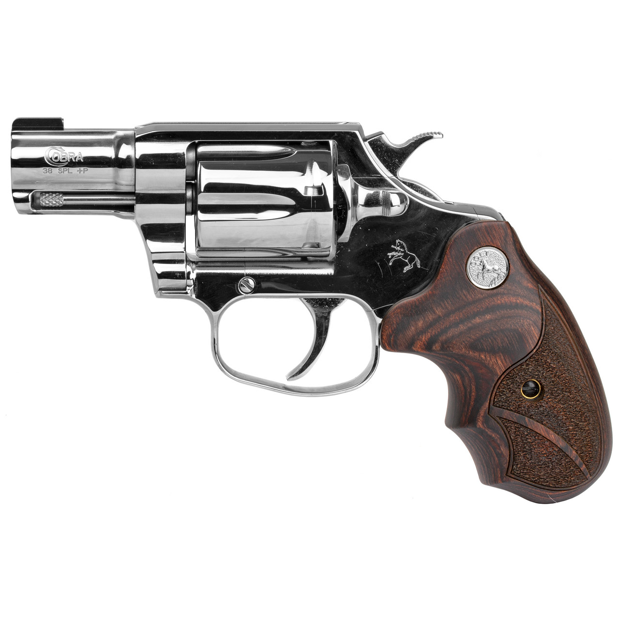 Image of Colt's Manufacturing Cobra Bright 38 Special +P Caliber with 2" Barrel, 6rd Capacity Cylinder, Overall Mirror Polished Finish Stainless Steel COBRASS2BB