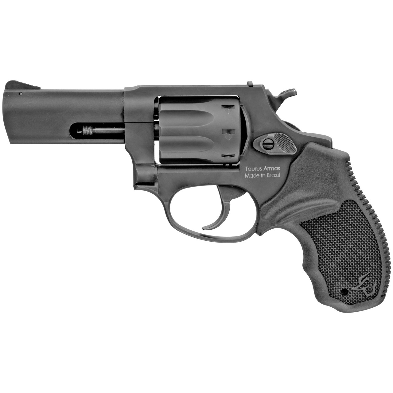 Image of Taurus 2942M031 942 22 WMR Caliber with 3" Barrel, 8rd Capacity Cylinder, Overall Matte Black Finish Steel & Finger Grooved Black Polymer Grip