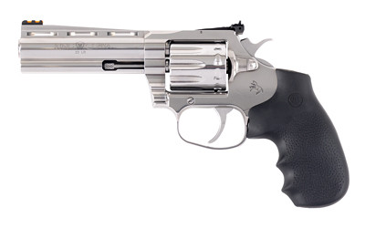 Image of Colt King Cobra Target .22 LR 4.25" Barrel, 10rd, Stainless Finish Cylinder & Frame, Black Hogue Over Molded Grip