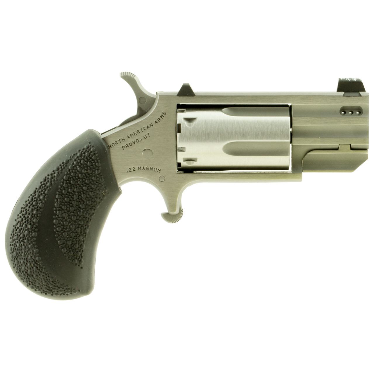 Image of North American Arms Pug .22 Mag, 1" Barrel, 5-Rounds, Ported Barrel - Stainless [MPN:PUGDP]