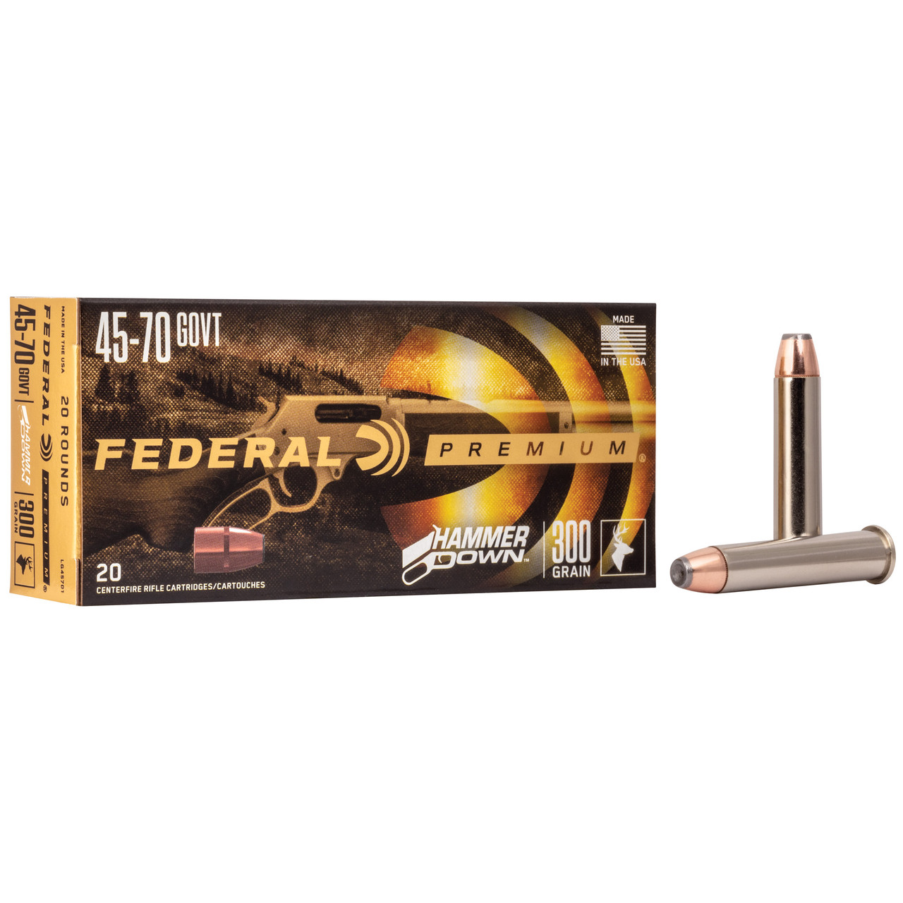 Image of Federal Premium .45-70 GOVT, 300gr, SP - 20 Rounds [MPN: LG45701] (FDS)