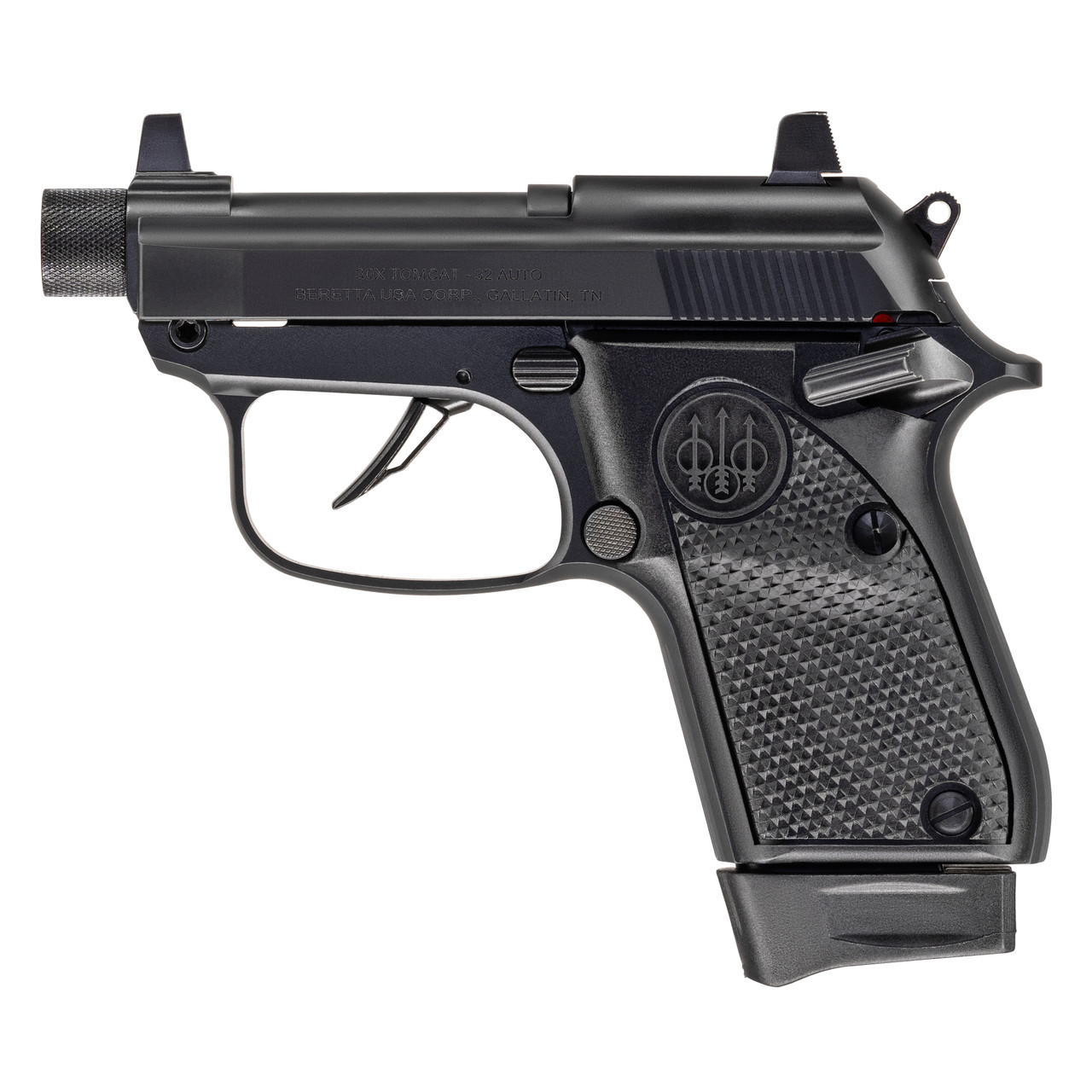 Image of Beretta Tomcat 30X .32 ACP, 2.8",Threaded Barrel, 8-Rounds - Black [MPA:J30X32R8TB]