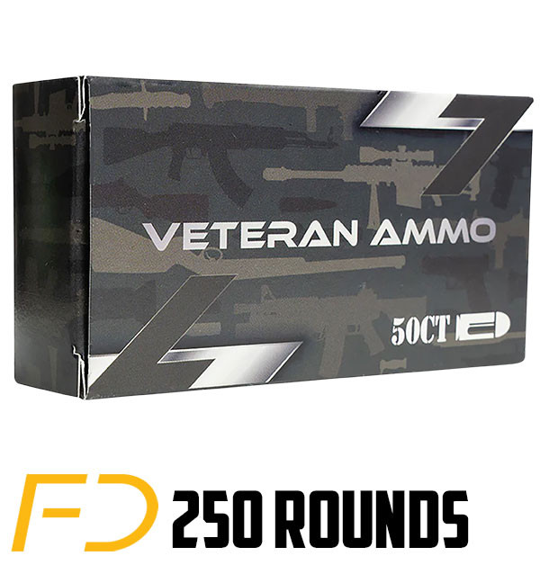 Image of Veteran Ammo 9MM 115gr FMJ [MPN: HMBX913] 250 rounds (5 boxes of 50 rnd)