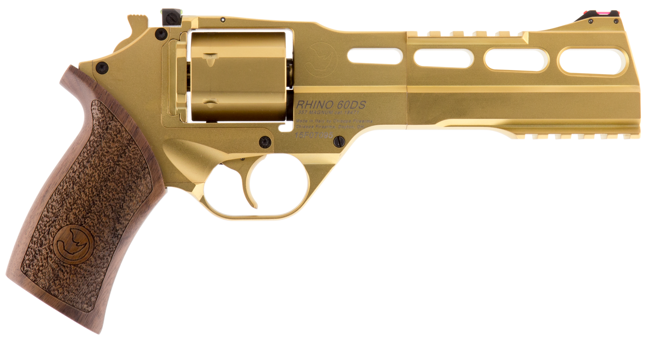 Image of Chiappa Firearms 340225 Rhino 60DS 357 Mag 6rd 6" Gold Plated PVD Steel Barrel & Cylinder