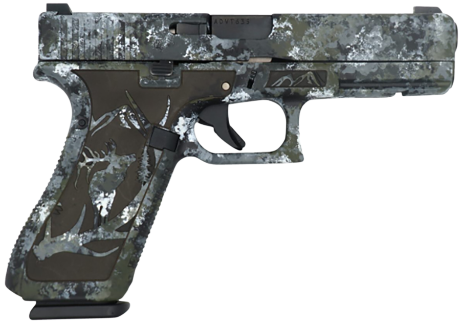 Image of GLOCK G20 Gen 5 10MM ACP, 4.61in. Barrel, 10rd, Front Serrations, Austrian - Alpine Camo Cerakote [MPN: PA205S204MOSALPINE]