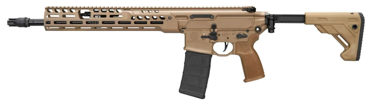 Image of Sig Mcx Spear Lt Ir 5.56 Nato Tele Stock 16" 28rd Coyote