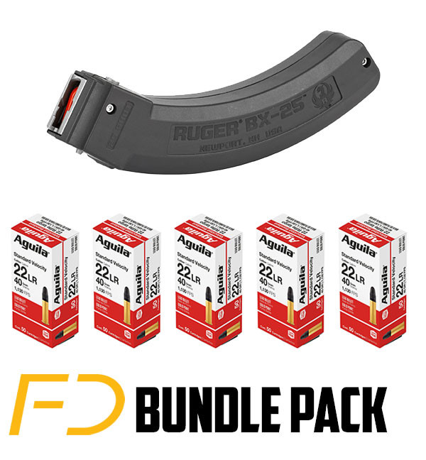 Image of Bundle - Ruger 10/22 25 Rnd Magazine + 250 Rounds Aguila Standard Velocity .22 LR 40gr