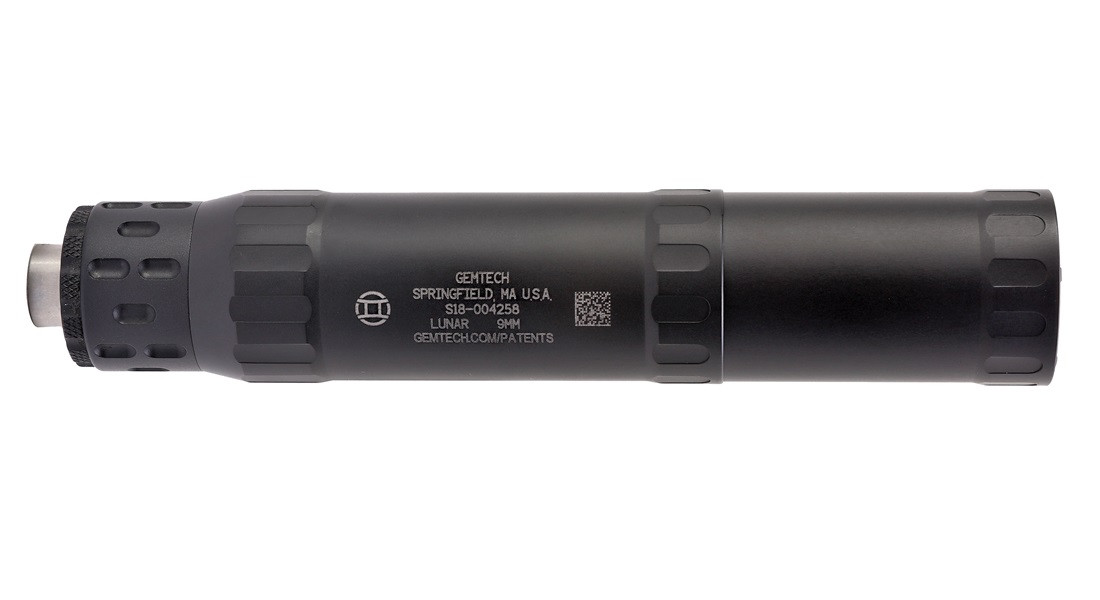 Image of Gemtech Lunar-9 9mm Black 1/2x28 Lid
