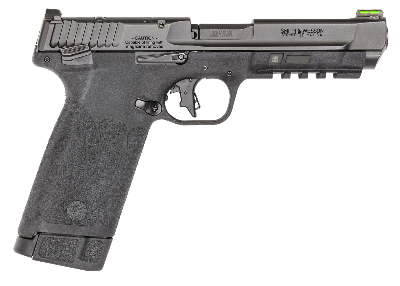 Image of S&w M&p 22wmr 4.35"bbl 4 30rd Mags Optic Cut Safety Blk Bund