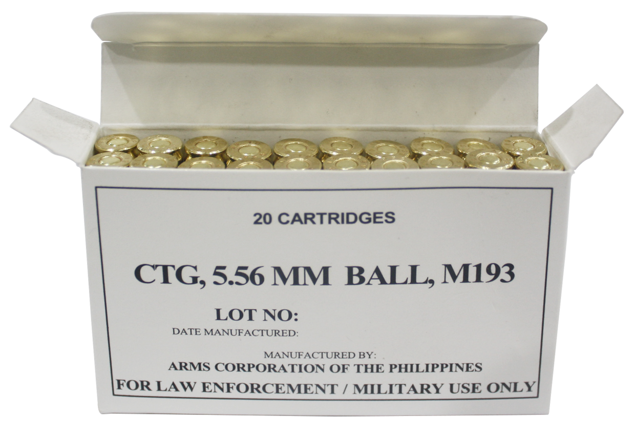 Image of Armscor M193 5.56 55gr, FMJ - 20 rounds