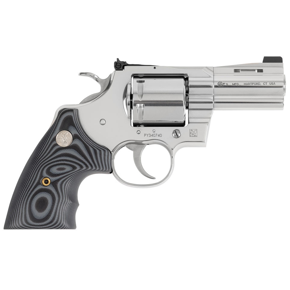 Image of Colt Python Combat Elite .357 Magnum, 3" barrel, Night Sights - Stainless Steel (Factory Blem)