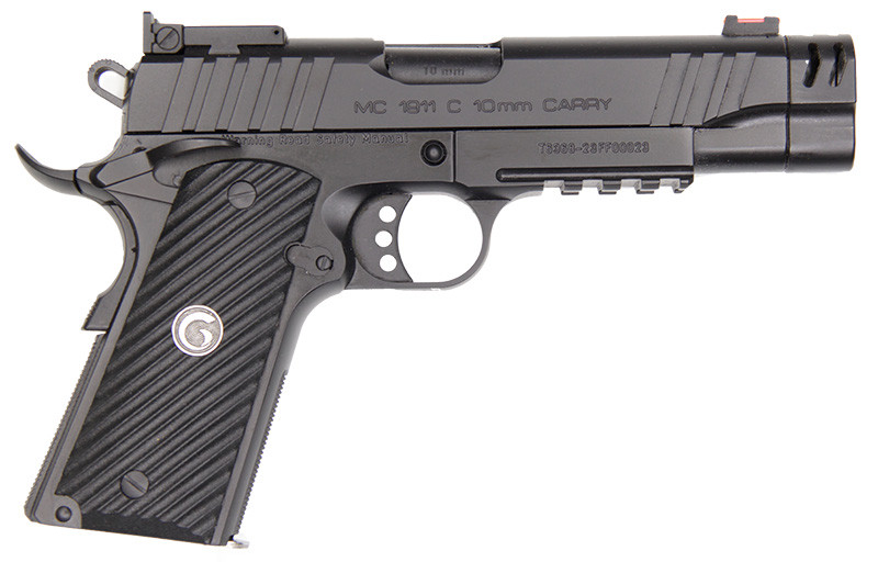 Image of Girsan MC1911 Commander 10MM, 4.4" barrel, 9+1 rnd, Compensator - Composite Grips, Blue/Black [MPN: 390617]