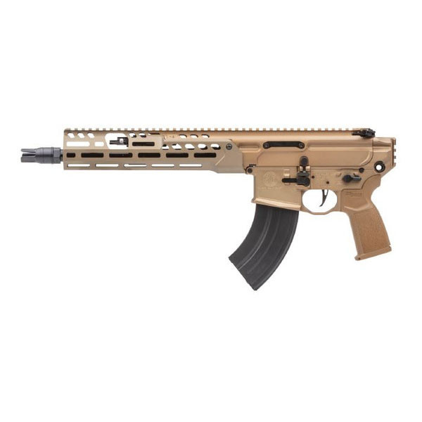 Image of Sig Sauer MCX Spear-LT Pistol 7.62x39, 11.5" barrel, 28 rnd - Coyote Brown [MPN:PMCX-762R-11B-LT-PCB] 