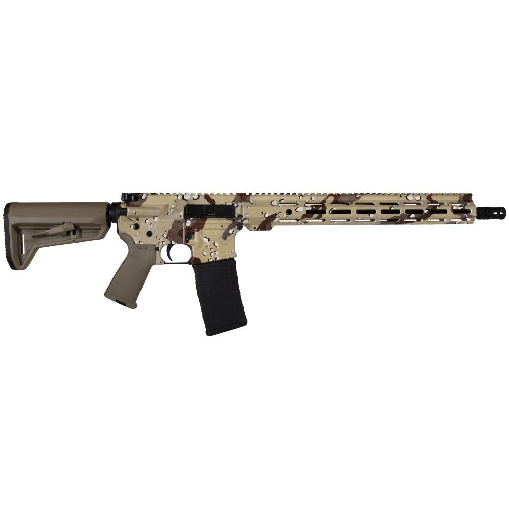 Image of Shark Coast AR Rifle 5.56 NATO 30rd Magazine 16'' Barrel Chocolate Chip with Magpul Furniture    