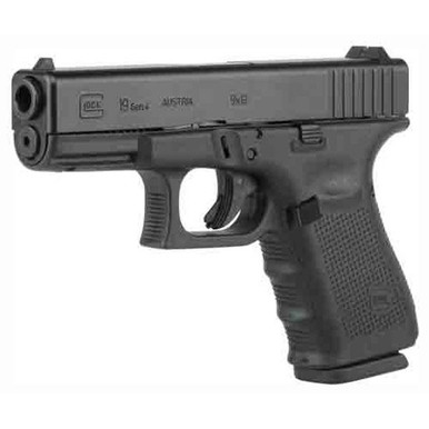Glock 19 Gen4 9mm, 4.02" Barrel, 15 rnd - Black [MPN:UG1950203]