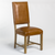 Top Grain Leather Transitional Style Side Chair