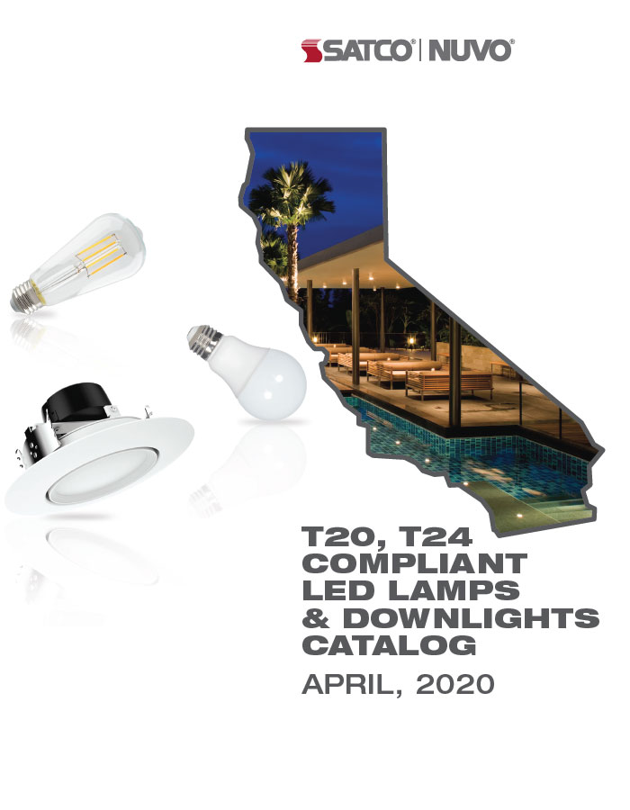 Satco Nuvo T20 T24 Compliant LED Lamps Downlights Catalog