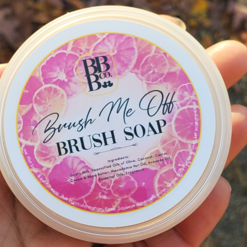Limited! Grapefruit Brush Me Off Soap - Bubble Babez Bath LLC