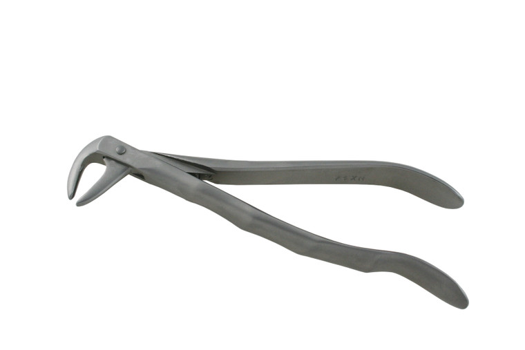 narrow beads, extracting forceps, forceps, extractor, stainless steel, autoclave, dental, dentist, medical, surgical, upper molars, lower, molars, roots, right, left, lower molars,