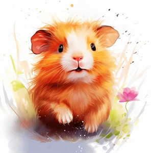 Baby Guinea Pig - Made to Order Paint by Numbers Baby Guinea Pig - Made to Order Paint by Numbers