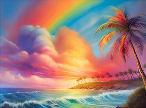 Rainbow and Waves Rainbow and Waves