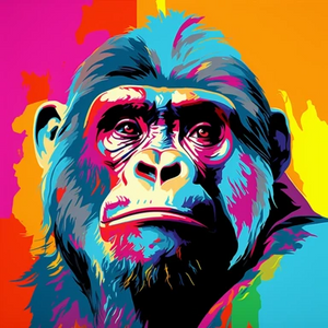 Pop art gorilla Pop art gorilla