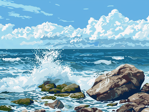 Ocean and Rocks Ocean and Rocks