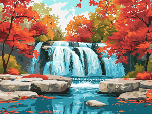 Autumn Waterfall 2 Autumn Waterfall 2