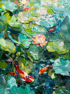 Lotus and Koi Fish Pond 2 Lotus and Koi Fish Pond 2