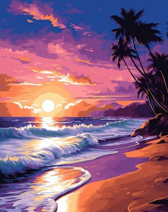 Sunset and Ocean Sunset and Ocean