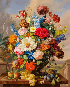 Colourful Vase of Flowers Colourful Vase of Flowers