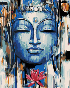 Blue Buddha Paint by Numbers Kit Blue Buddha Paint by Numbers Kit