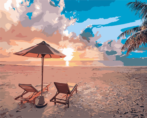 Holiday Sunrise Paint by Numbers Holiday Sunrise Paint by Numbers