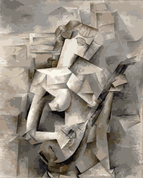 Girl with Mandolin by Picasso Paint by Numbers Kit Girl with Mandolin by Picasso Paint by Numbers Kit