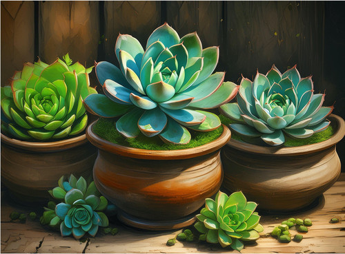 Beautiful Succulent in Clay Pot Beautiful Succulent in Clay Pot