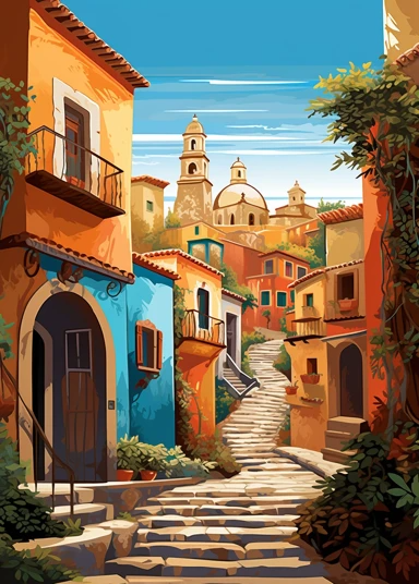 Mediterranean Town 23