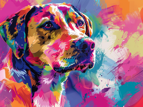 Colourful Dog Splash Art 5 Colourful Dog Splash Art 5
