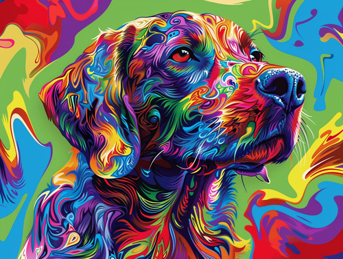 Colourful Dog Splash Art 7 Colourful Dog Splash Art 7