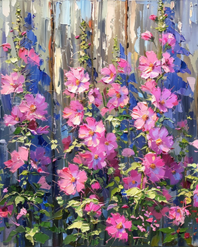 Flowers on Garden Fence 4