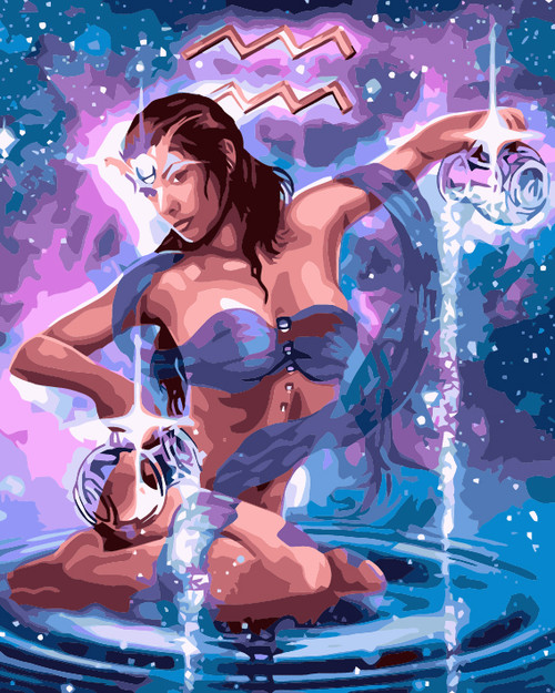 Aquarius Paint by Numbers Aquarius Paint by Numbers