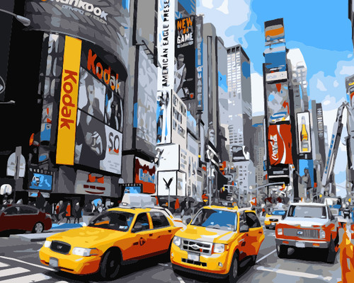 Colourful Big Apple Paint by Numbers