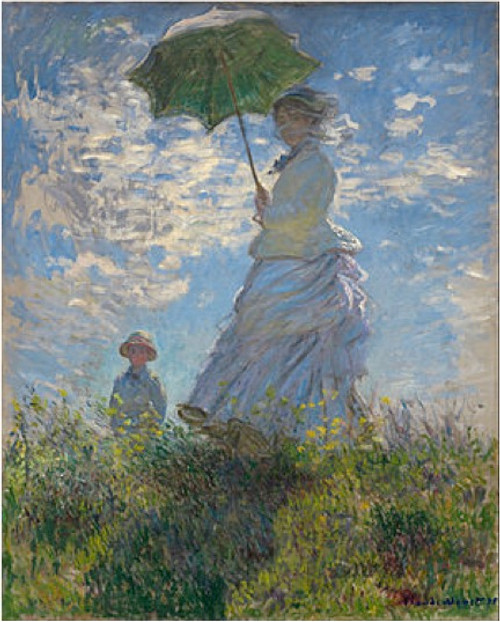 Woman with a Parasol by Claude Monet